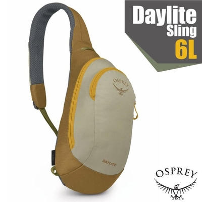【OSPREY】Daylite Sling 6L 輕量多功能休閒單肩背包.斜背包.側背包_草甸土灰棕