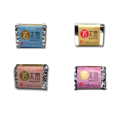 茗太祖台灣極品四大天王茶葉嚐鮮組(阿里山+冬片+春茶+冬茶50g各1