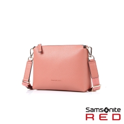 Samsonite RED HANIEE 繽紛多彩皮革肩背包(粉)