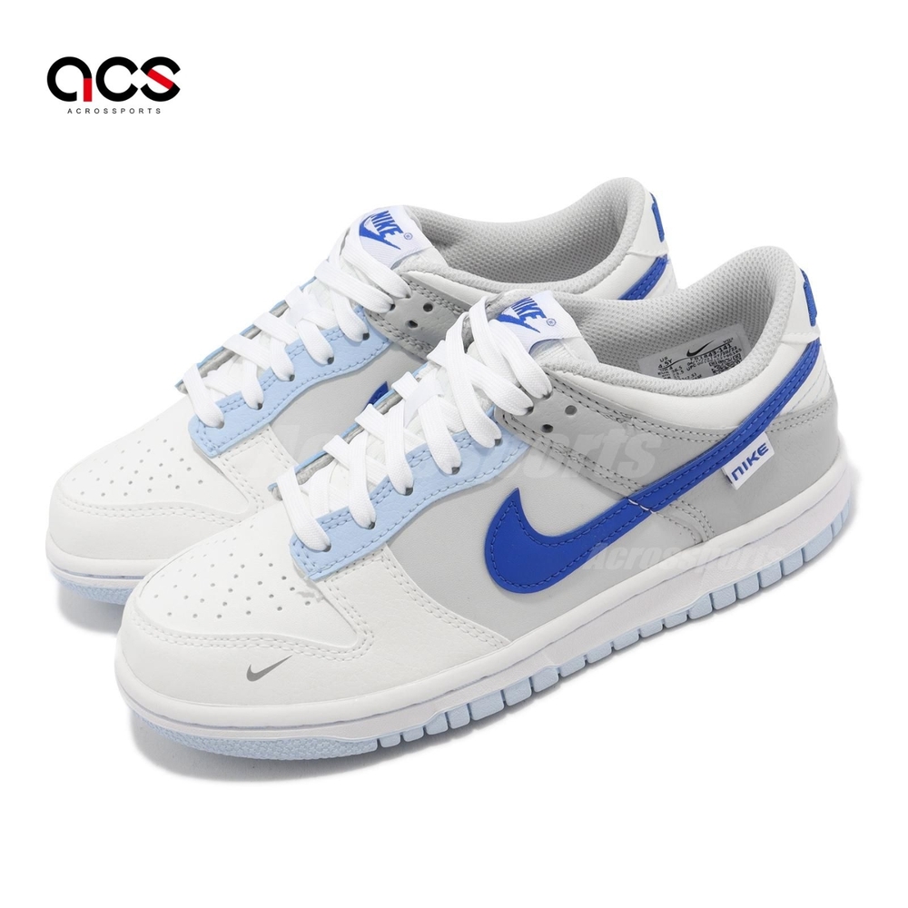 Nike Dunk Low GS 大童 白 藍 灰 女鞋 大童鞋 休閒鞋 克萊茵藍 經典 低筒 FB1843-141