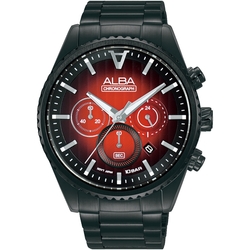 ALBA 雅柏 SIGNA 三眼計時石英腕錶-VD53-X388SD(AT3H91X1)