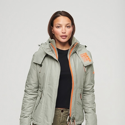 SUPERDRY 女裝 長袖 防風防潑水外套 MOUNTAIN WINDCHEATER 灰