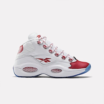 Reebok Question Mid [100074721] 男 籃球鞋 運動 球鞋 艾佛森 避震 包覆 中筒 白紅藍