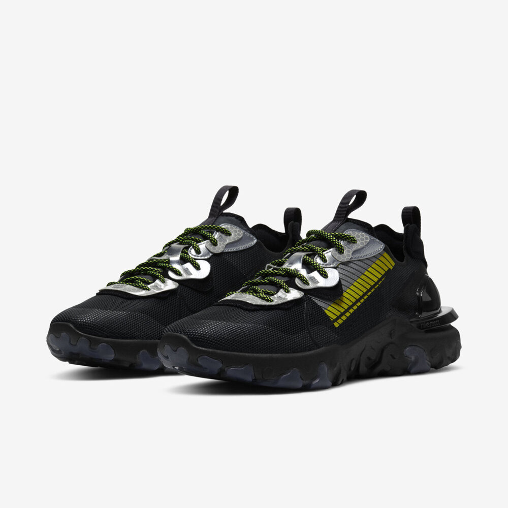 Nike React Vision Prm 3m [CU1463-001] 男鞋運動休閒慢跑緩震穿搭黑黃