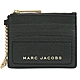 MARC JACOBS 金屬LOGO 6卡鑰匙釦環零錢包(墨綠) product thumbnail 1