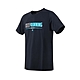 FIRESTAR 男彈性印花短袖T恤-慢跑 路跑 涼感 運動 上衣 反光 D3235-98 墨藍水藍白 product thumbnail 1