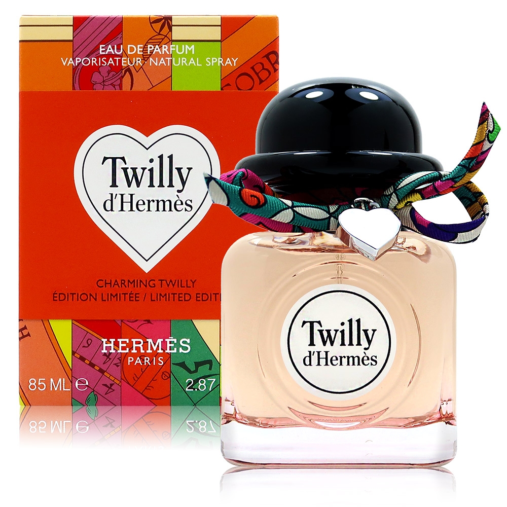 HERMES 愛馬仕 Twilly 絲巾女性淡香精85ml 限量愛心吊飾款 (平行輸入)