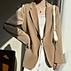 [巴黎精品] 西裝外套休閒西服-中長版寬鬆緞面小西裝女外套6色a1be49 product thumbnail 3