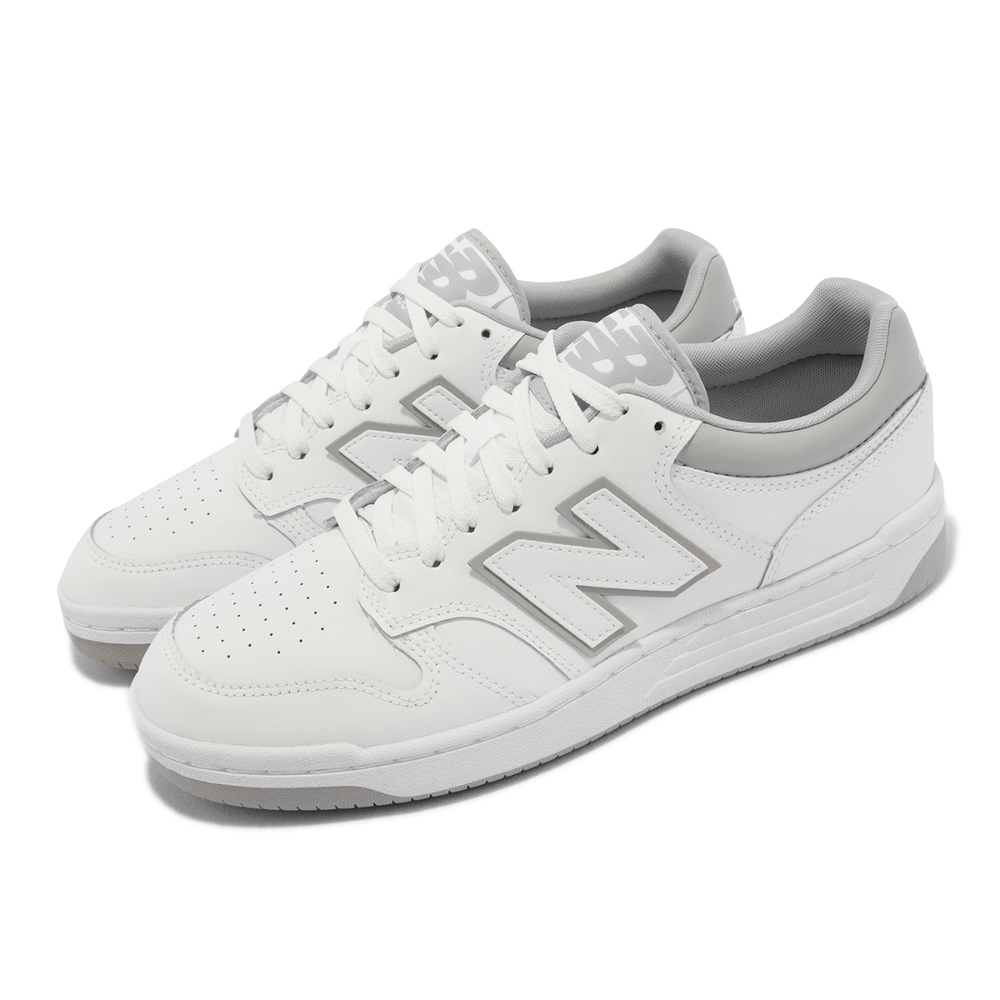 New Balance 休閒鞋BB 480 Low 白灰小白鞋男鞋女鞋皮革復古NB 紐巴倫