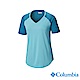 Columbia 哥倫比亞女款-UPF15快排短袖上衣-孔雀藍 UAK26710 product thumbnail 1