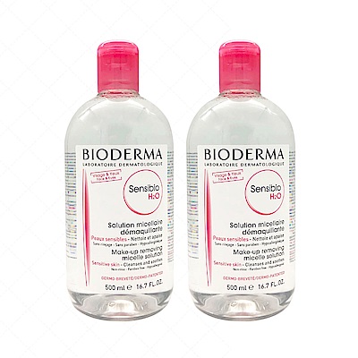 BIODERMA貝德瑪 舒敏高效潔膚液500ml(2入組)