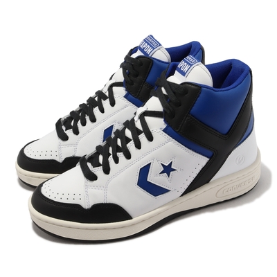 Converse 休閒鞋 Weapon HI 男鞋 藍 白 皮革 藤原浩 聯名 高筒 閃電 匡威 A06083C