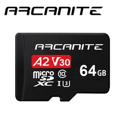 ARCANITE  MicroSDXC U3 V30 A2 64GB記憶卡