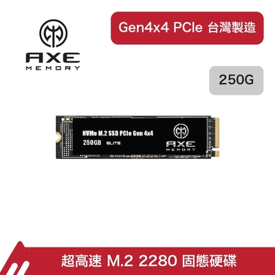 AXE MEMORY Elite Internal SSD 250GB Gen4 PCIe NVMe M.2 2280 固態硬碟