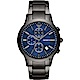 Emporio Armani 亞曼尼 RENATO 計時男錶 送禮首選-藍x鐵灰/43mm AR11215 product thumbnail 1