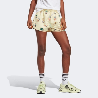 adidas 短褲 女款 運動褲 亞規 AOP SHORT 黃 IC3073