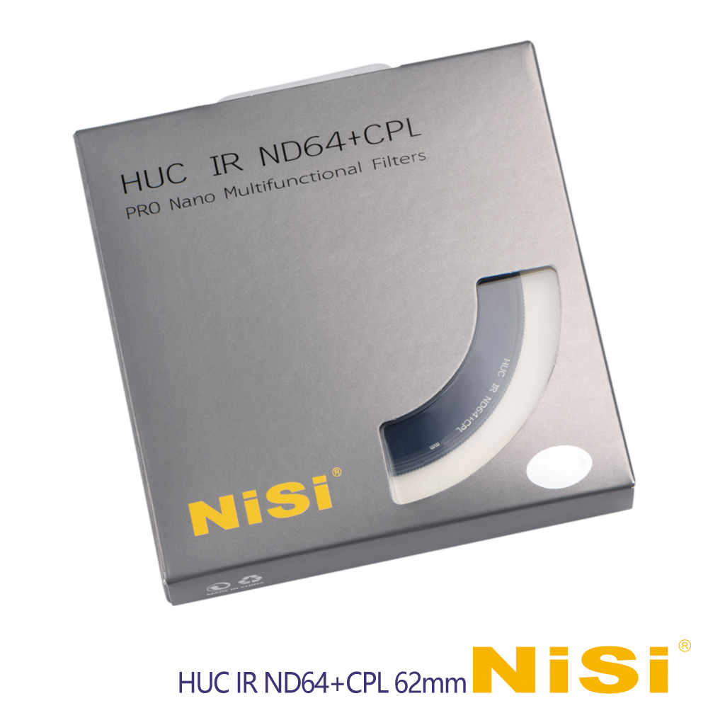 Nisi 耐司 HUC IR ND64+CPL 62mm 減光偏光鏡