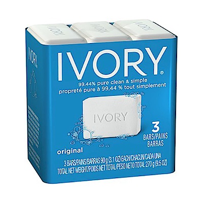 IVORY 清新香皂(90g/3.01oz×3入)