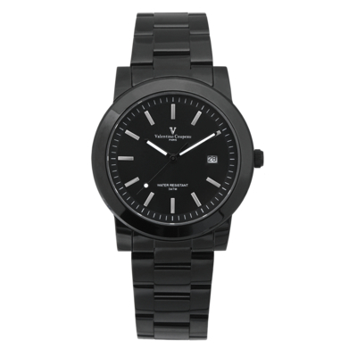 Valentino Coupeau 范倫鐵諾 古柏 時尚新貴系列腕錶(黑殻/黑面)