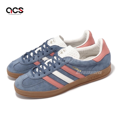 adidas 休閒鞋 Gazelle Indoor 男鞋 女鞋 紫 紅 低筒 三條紋 復古 情侶鞋 愛迪達 IG1640