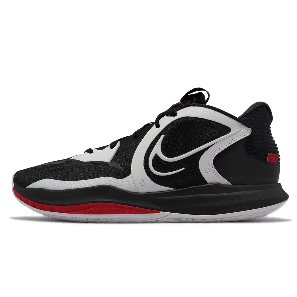 Nike 籃球鞋Kyrie Low 5 EP 男鞋KI 黑白紅Bred 輕量氣墊低筒DJ6014-001