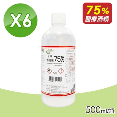 醫強 酒精75％(500mlx6瓶)