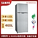 SAMPO聲寶 460L 1級變頻2門電冰箱 SR-B46D(G6) 星辰灰 product thumbnail 1