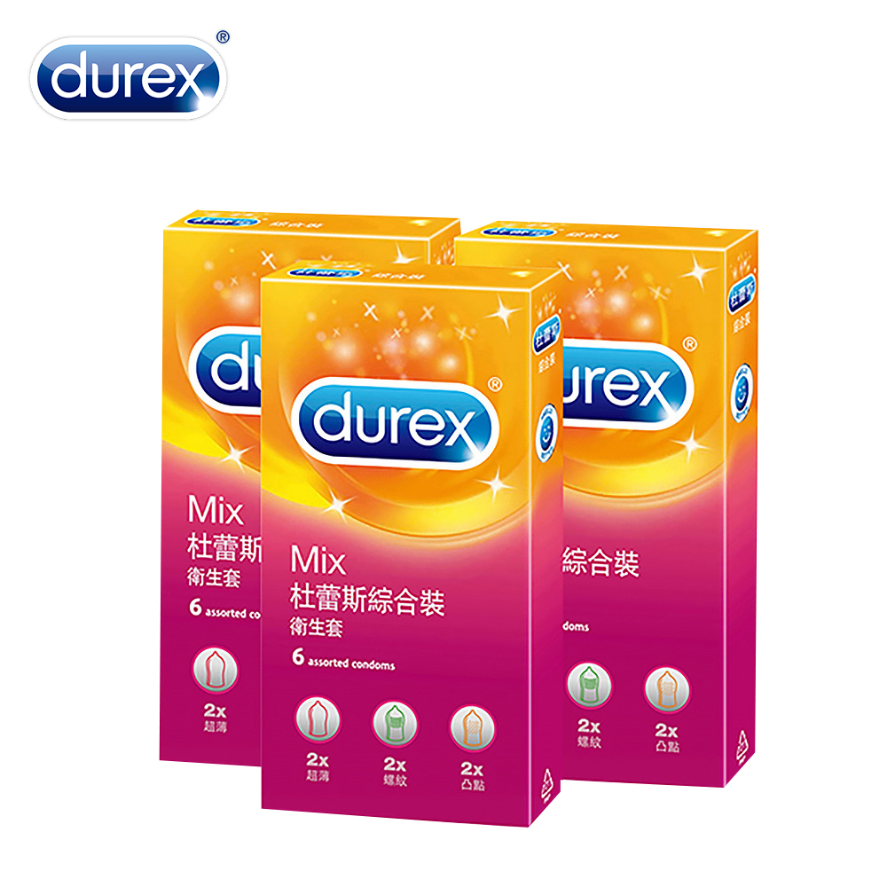 Durex 杜蕾斯 綜合裝保險套6入*3盒