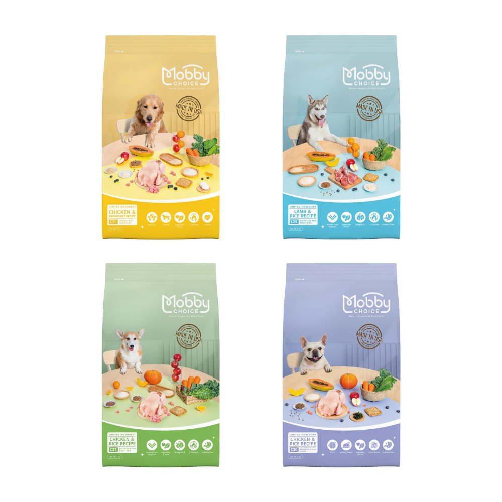 美國Mobby莫比自然食 犬食譜 1.5kg x 2入組(購買第二件贈送寵物零食x1包)