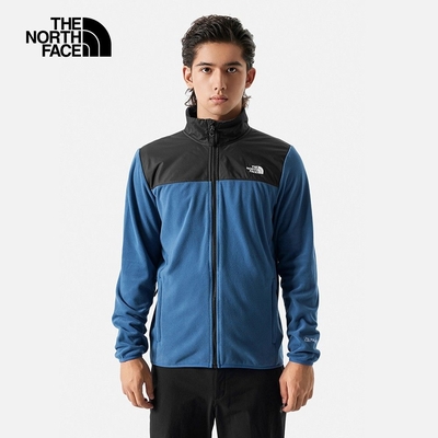 The North Face M ALPINE POLARTEC 100 JACKET - AP 男保暖刷毛外套-黑藍-NF0A83OSMPF