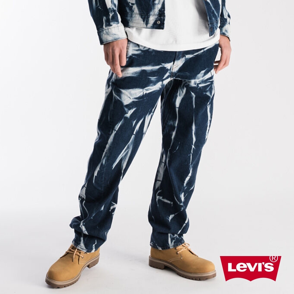 Levis 男款 570 Baggy寬鬆繭型牛仔褲 LEJ 3D褲 雷射大理石紋