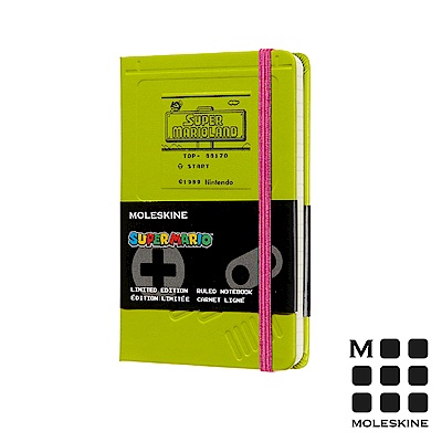 MOLESKINE 超級瑪利歐限定版筆記本(口袋橫線)-掌機