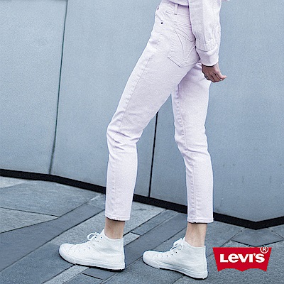Levis 女款 501 Skinny 高腰排釦牛仔長褲 不收邊 彈性布料