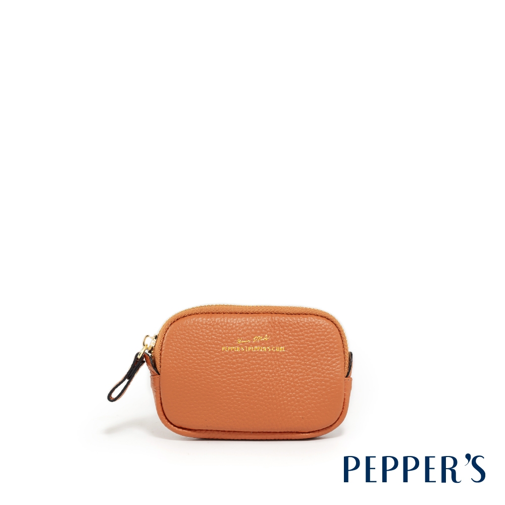 PEPPER'S GOLD 牛皮鑰匙零錢包 - 夕陽棕/香檳紫/松石綠