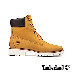 Timberland 女款小麥色磨砂革厚領6吋靴|A1VXN