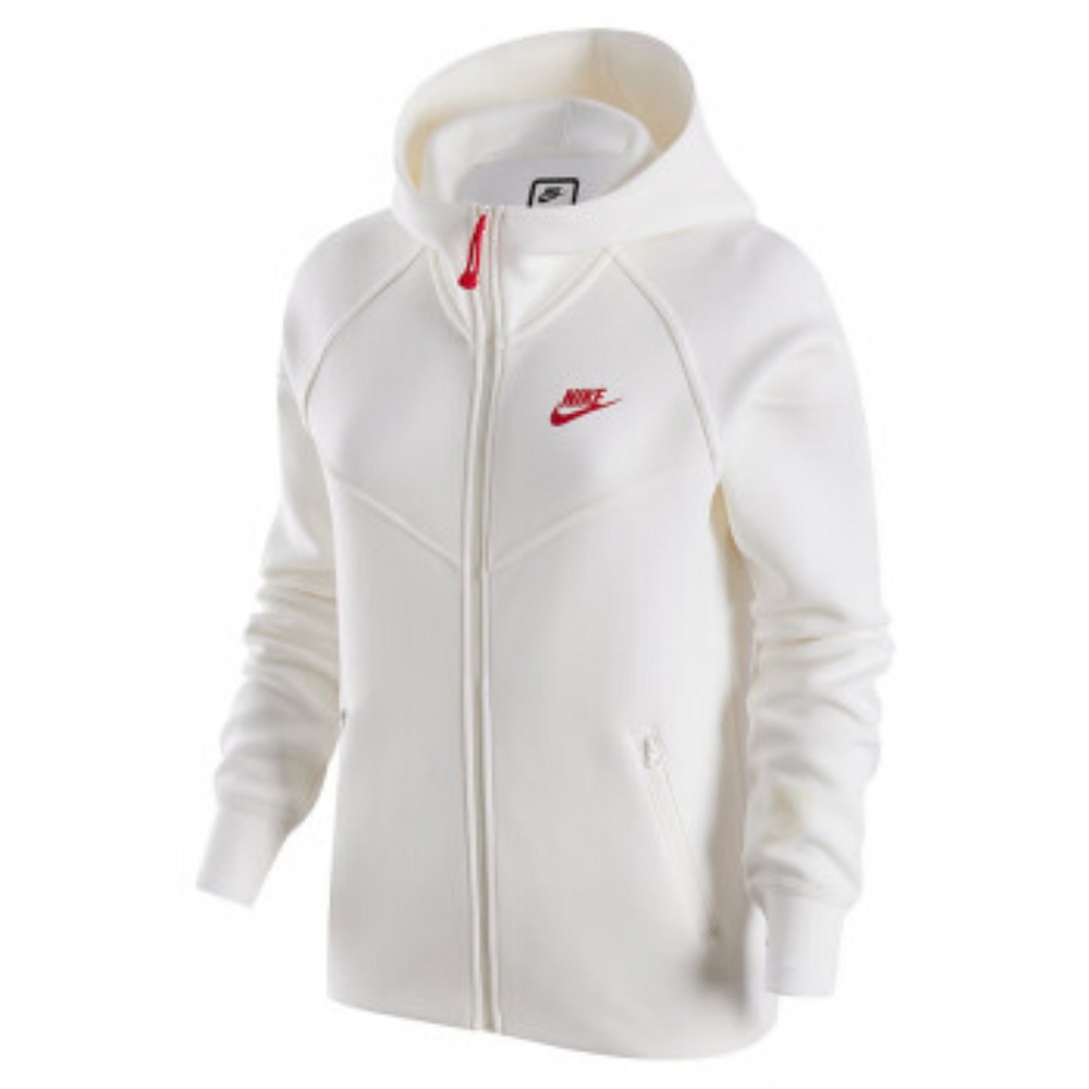 NIKE 外套 女款 運動連帽外套 AS W NSW TCH FLC WR FZ HDY GCE 白 FZ6385-133