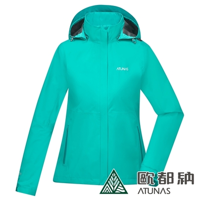 【atunas 歐都納】女款gore-tex paclite plus防水防風透氣單件式輕量外套a1gtdd03w藍綠/登山休閒旅遊適用