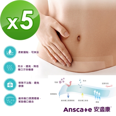 安適康AnsCare 水凝敷料(滅菌)-30x170mm(5入/盒)