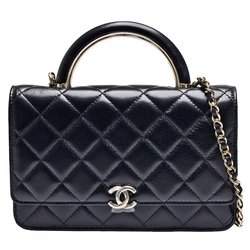 Chanel Trendy CC 羊皮金鍊斜背包(A80982-淡粉), 斜背包/鍊帶包