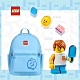 LEGO丹麥樂高笑臉小背包-積木表情符號藍色 20129-1936 product thumbnail 1