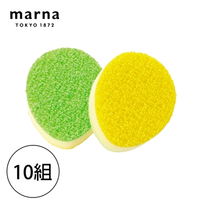 【MARNA】日本進口去茶垢菜瓜布10組(1組兩入)