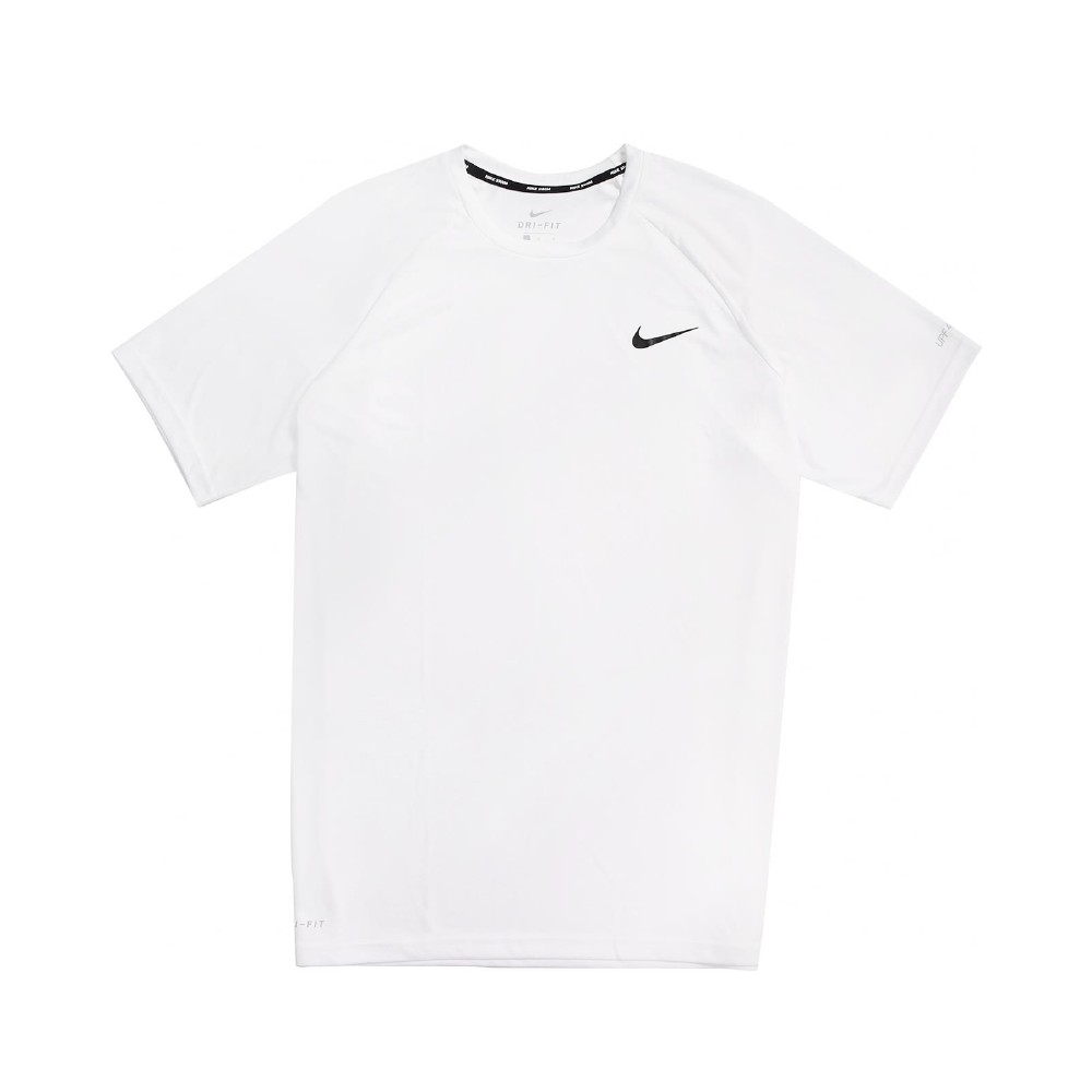 Nike T恤 Essential Hydroguard 男款 運動休閒 短T 基本款 圓領 穿搭 防曬衣 白 黑 NESSA586100