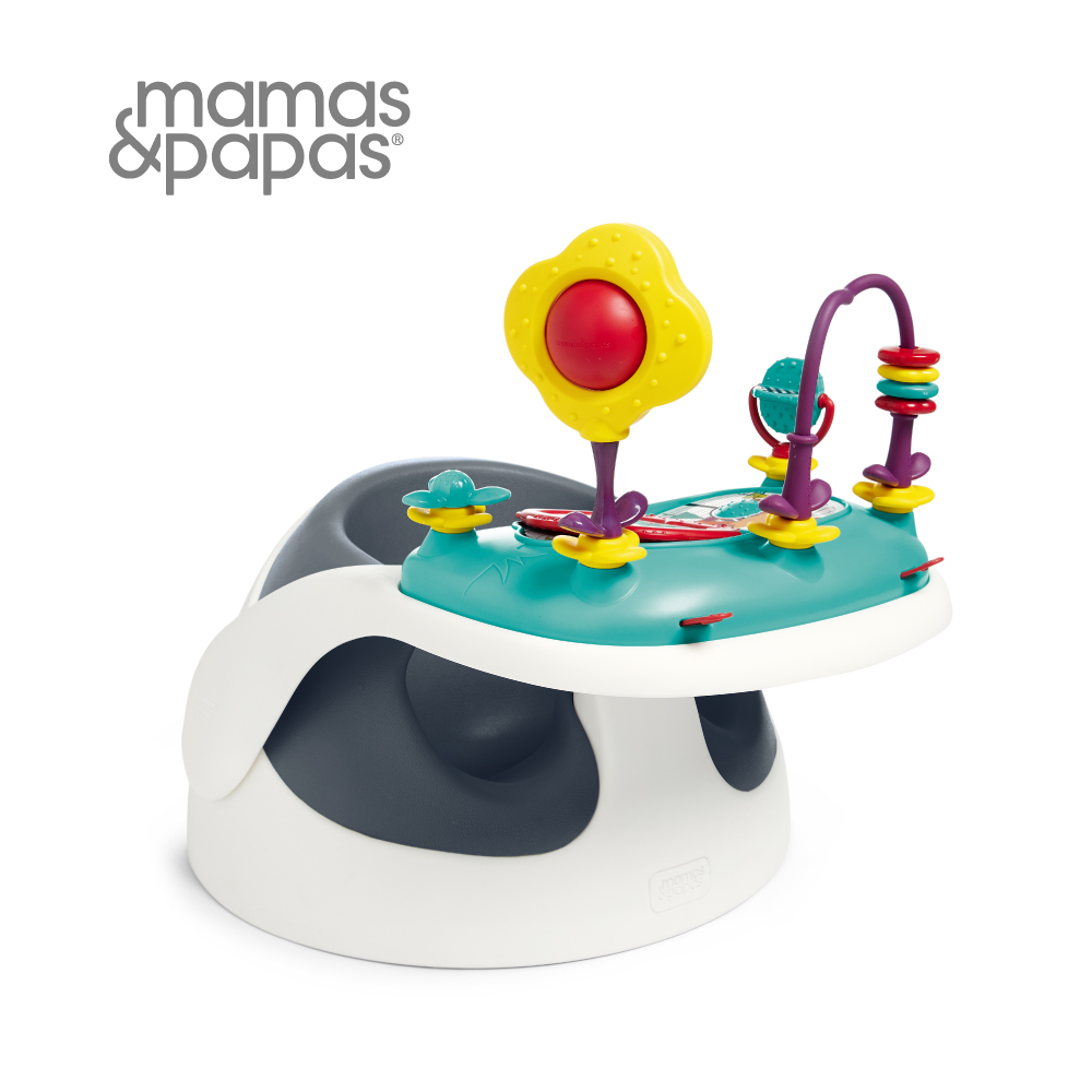 Mamas&Papas 二合一育成椅v2-潛艇藍(附玩樂盤)