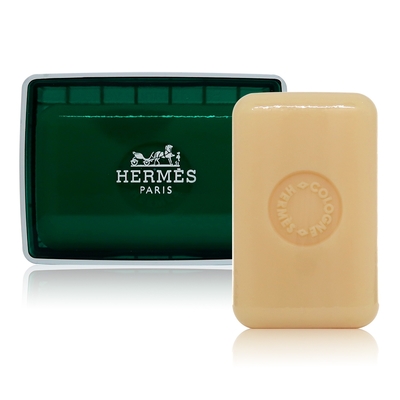 HERMES 愛馬仕 D Orange Verte 橘綠之泉香皂 50g (附皂盒) (平行輸入)