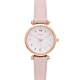 FOSSIL 珍珠貝錶盤的皮革錶帶手錶(ES4699)-珍珠貝面X粉色/28mm product thumbnail 1