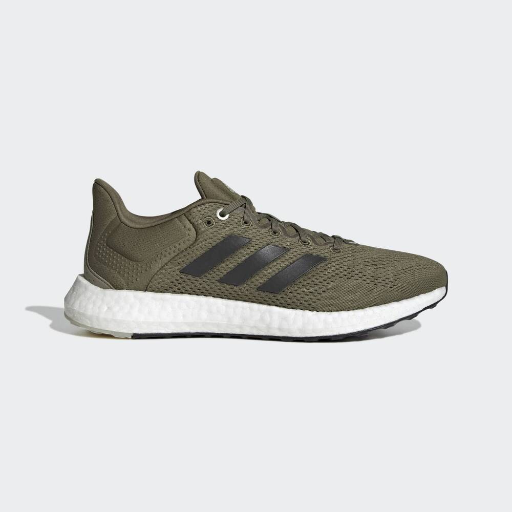 Adidas Pureboost 21 [GY5101] 男 慢跑鞋 運動 訓練 休閒 緩震 透氣 舒適 愛迪達 軍綠