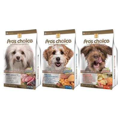 Pro s Choice博士巧思無榖犬食-羊肉地瓜/鮭魚馬鈴薯/7+熟齡專屬保健配方 3kg(購買第二件贈送寵物零食x1包)