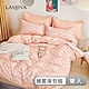 LAMINA 雙人 仙本娜 100%純棉四件式兩用被套床包組 product thumbnail 1