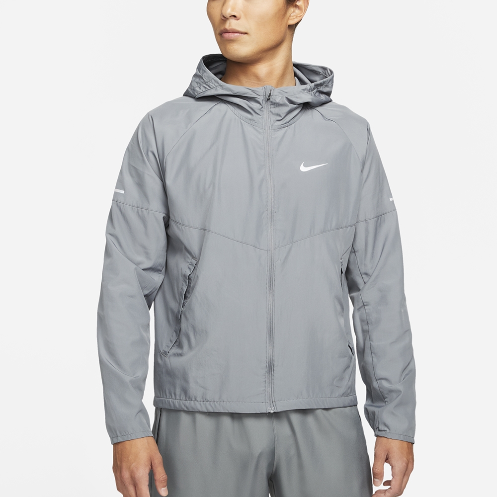 NIKE 耐吉 外套  運動外套 連帽風衣外套 慢跑 收納 男款 灰 DD4747-084