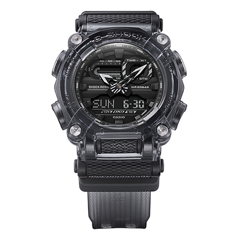 CASIO G-SHOCK 半透明系列雙顯手錶迎春好禮GA-900SKE-8A | G-SHOCK